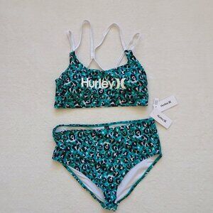 Hurley Bikini Swimsuit Women's Plus Size 2X Green